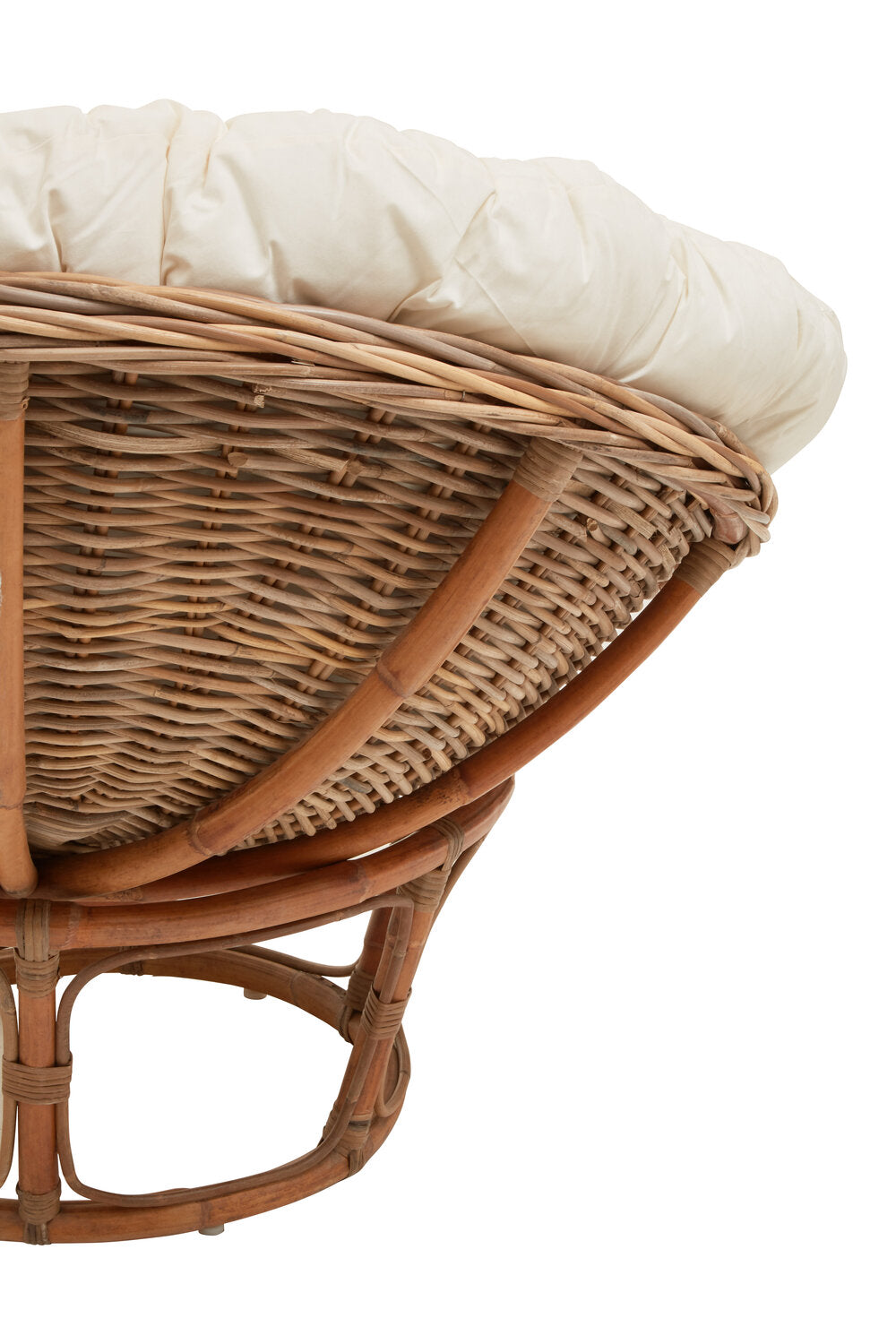 Marano Round Rattan Chair With Cream Cushion