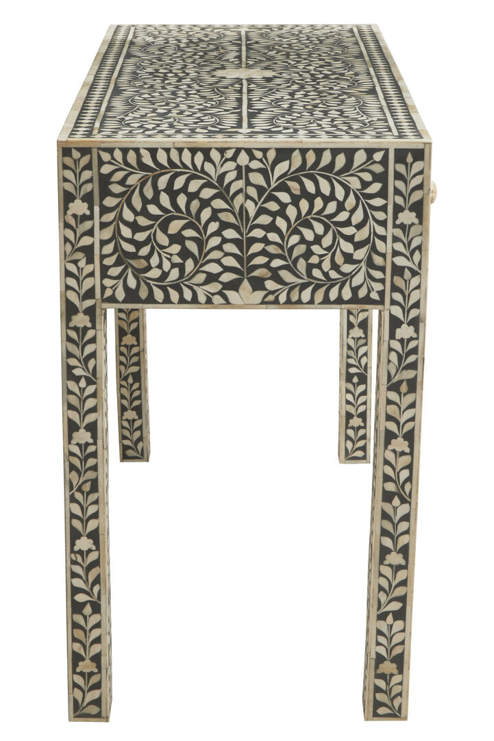 Axis Bone Inlay Desk with 3 Drawers