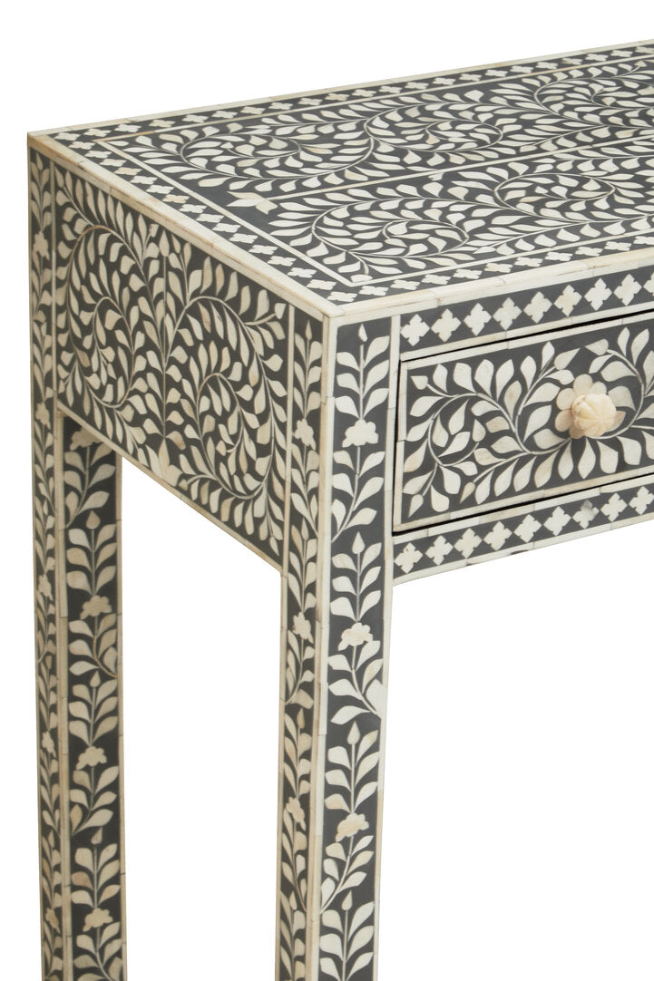 Axis Bone Inlay Desk with 3 Drawers