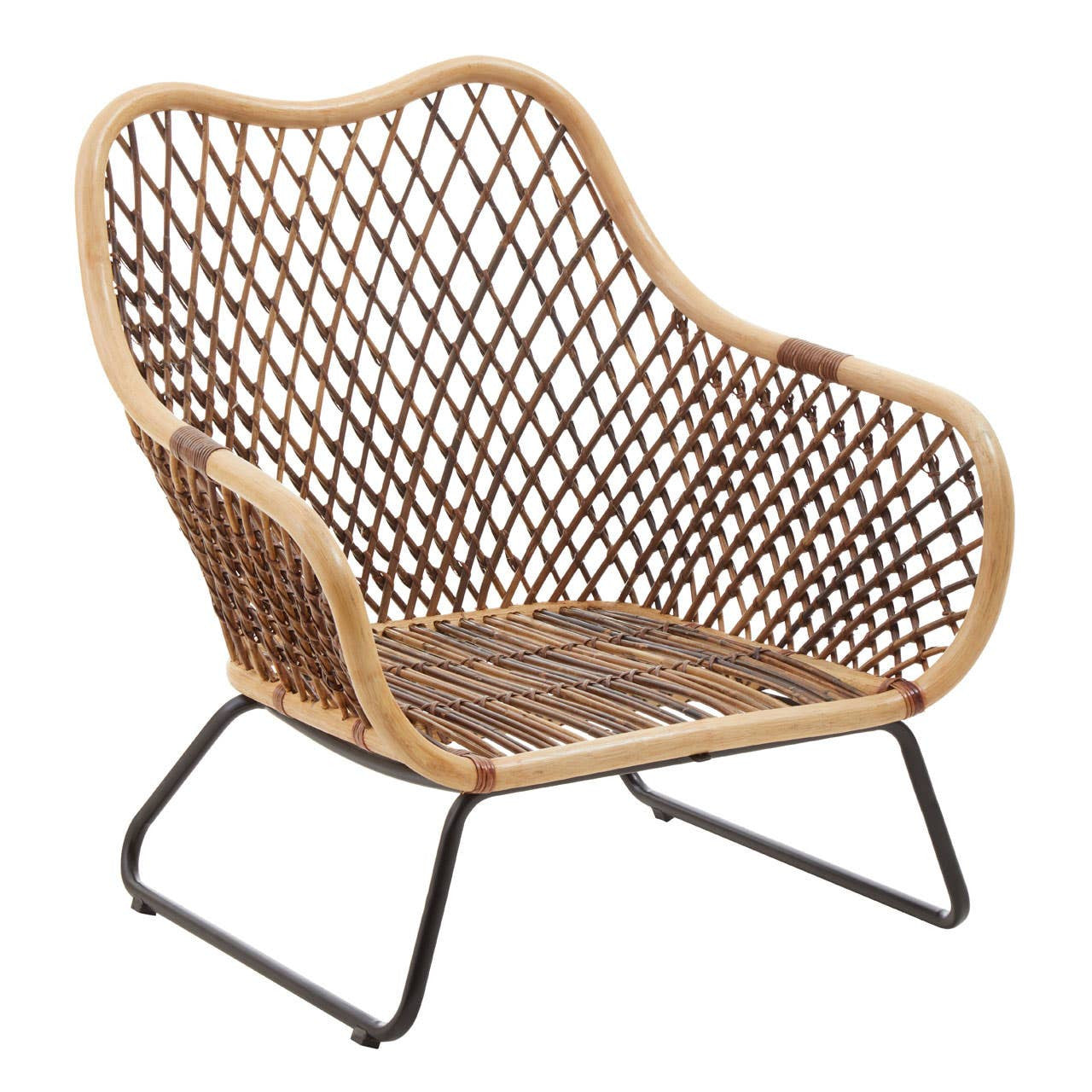Marano Black Iron Frame Chair