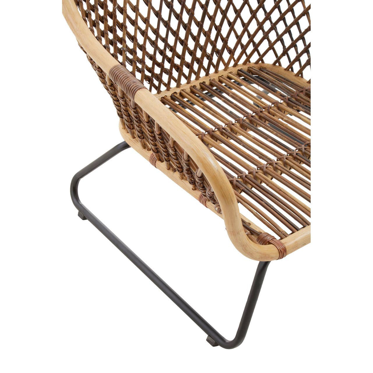 Marano Black Iron Frame Chair