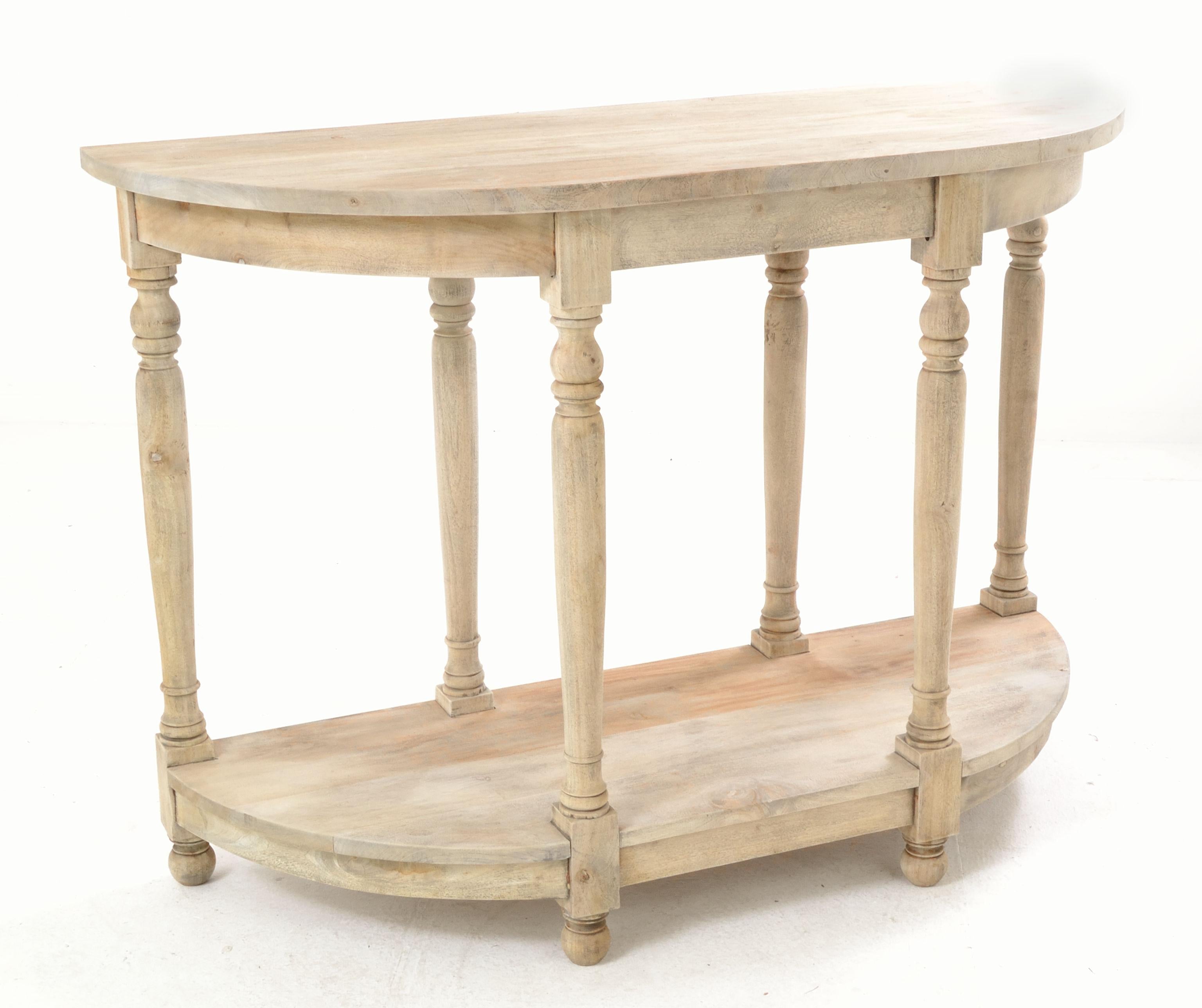 Small Demilune Console Table